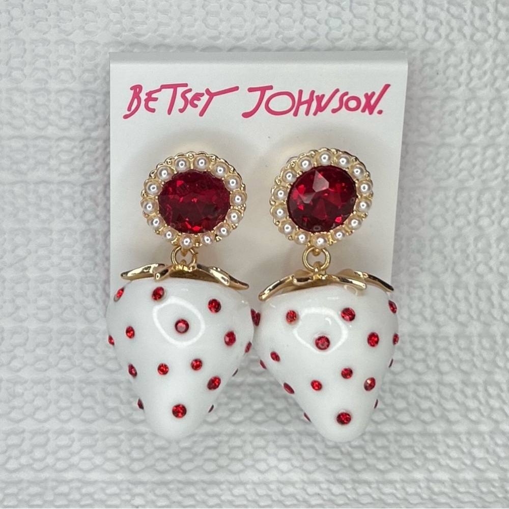 Betsey Johnson Strawberry Earrings